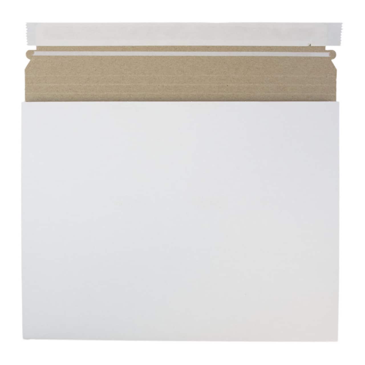 JAM Paper White Expandable Photo Mailer Peel & Seal Closure Envelopes, 6ct.